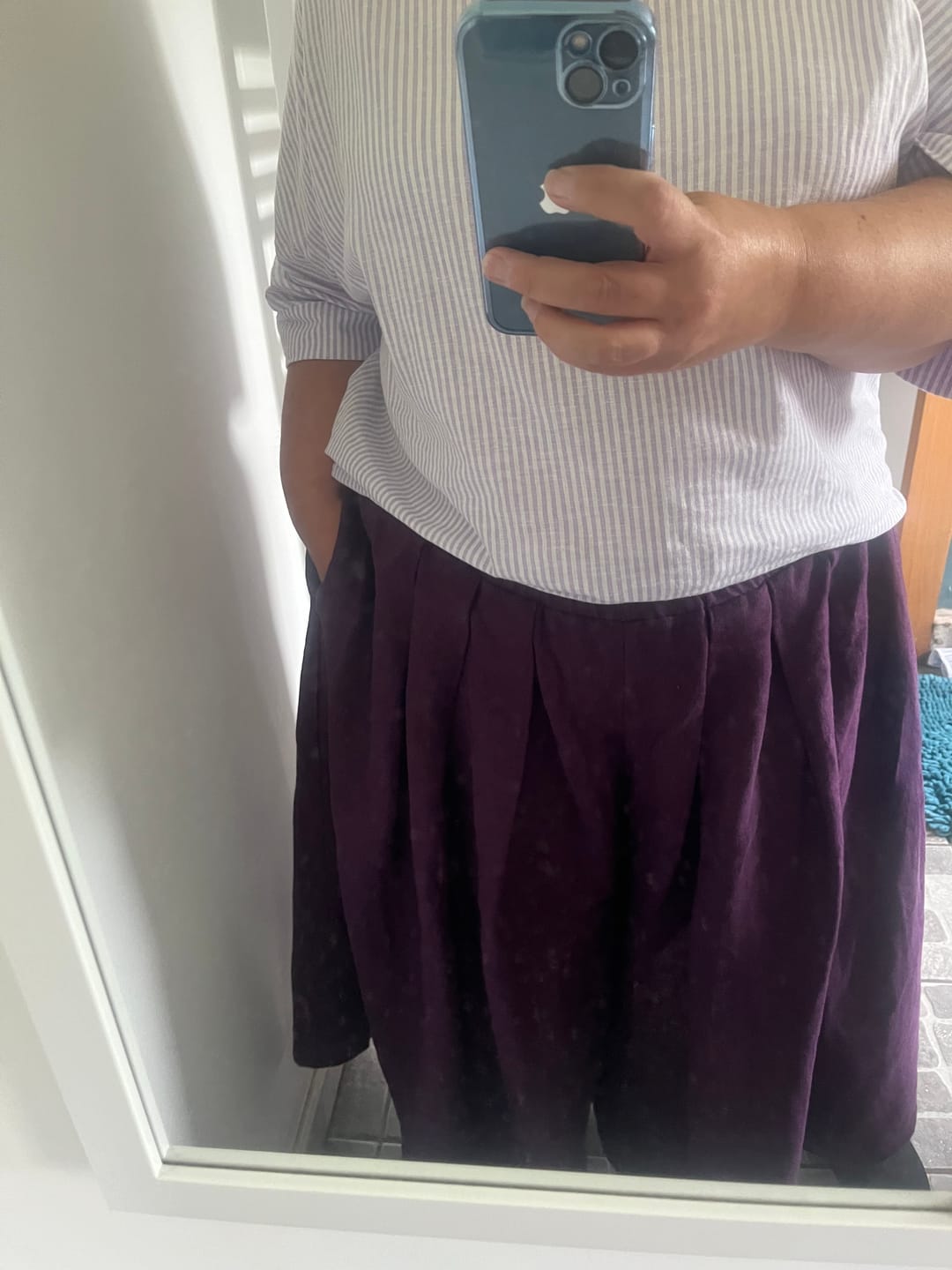 Customer photo review of Pantalon Paco -  lin lilas