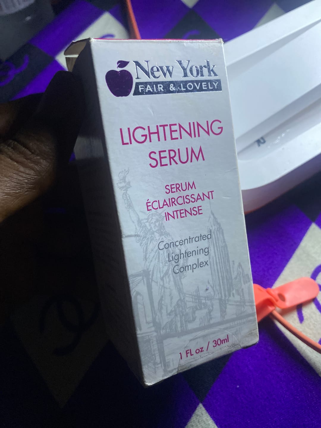 Customer photo review of New York Fair & Lovely Lightening Serum - 30ml / 1 Fl Oz