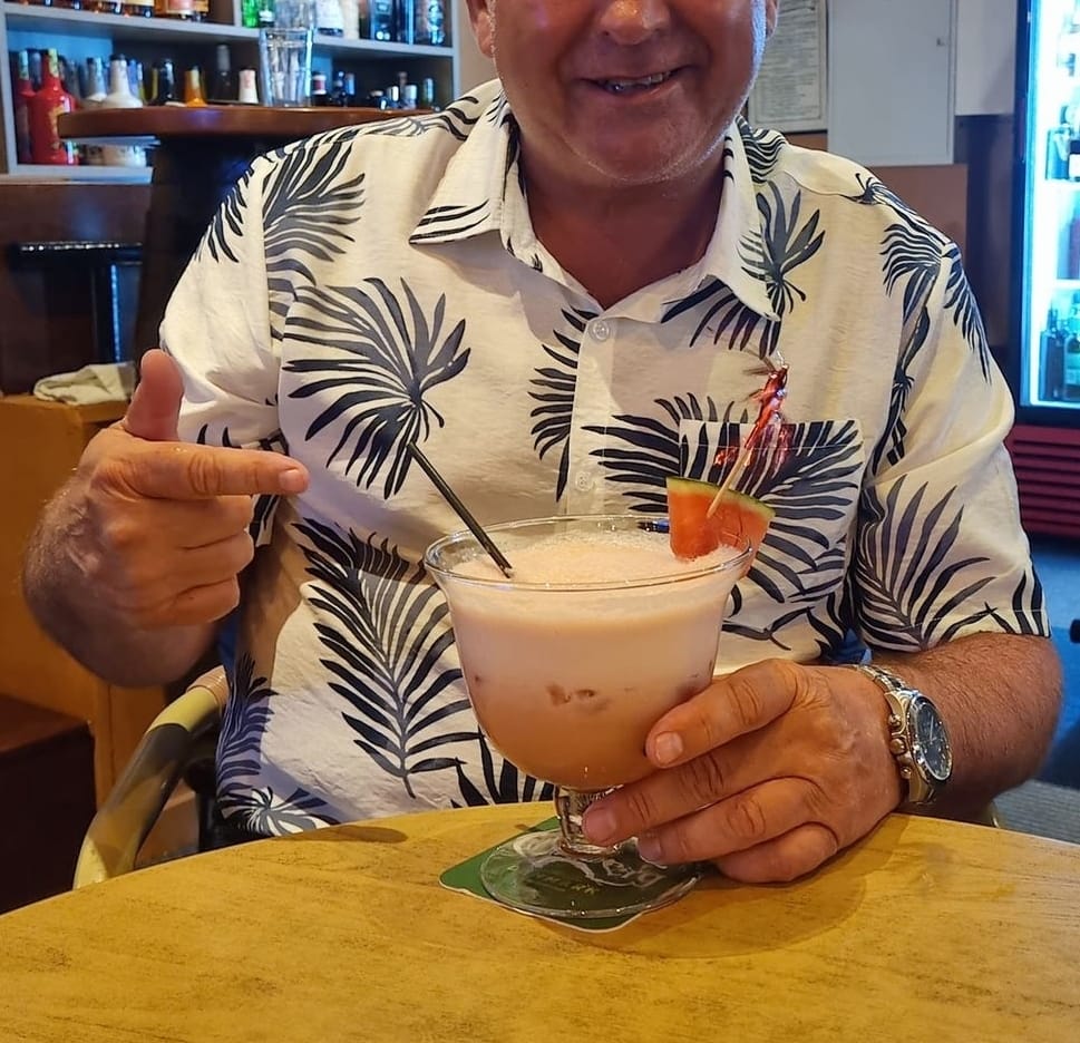 Customer photo review of Herren Hawaii Weiß Blumenmuster Kurzarmhemd