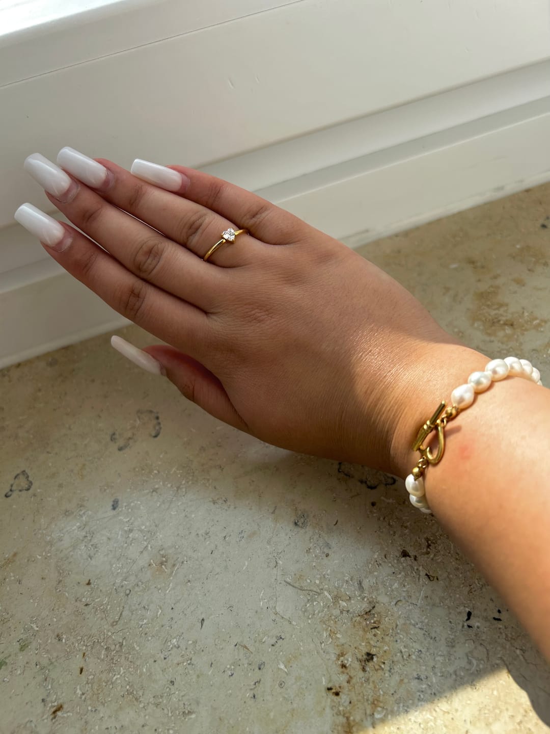 Customer photo review of Cute Heart Ring | 18K vergoldet