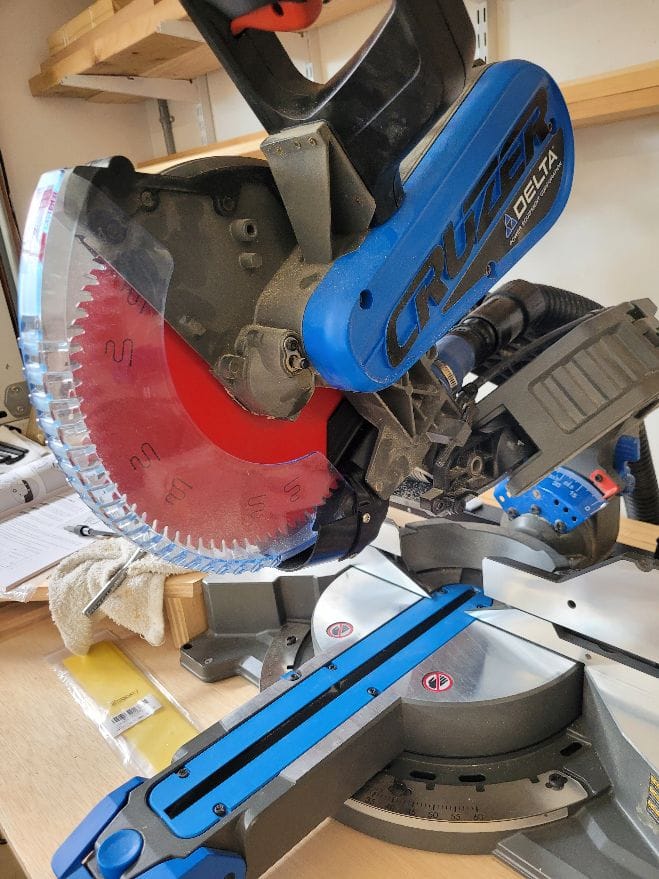 Customer photo review of Ridgid & Delta Cruzer 10” Miter Saw Dust Collection