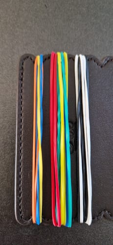 Customer photo review of Rubber Band Leather Board by TCC Presents