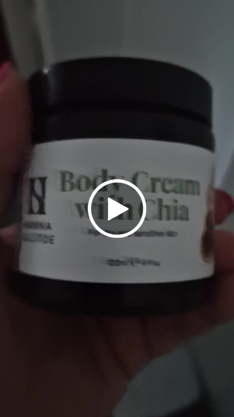 Customer video review of Body Cream with Chia Seed Oil