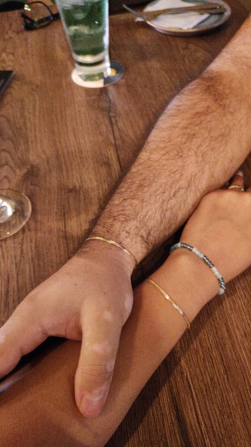 Customer photo review of Pulseras Oasis en Oro laminado 18k Para Pareja