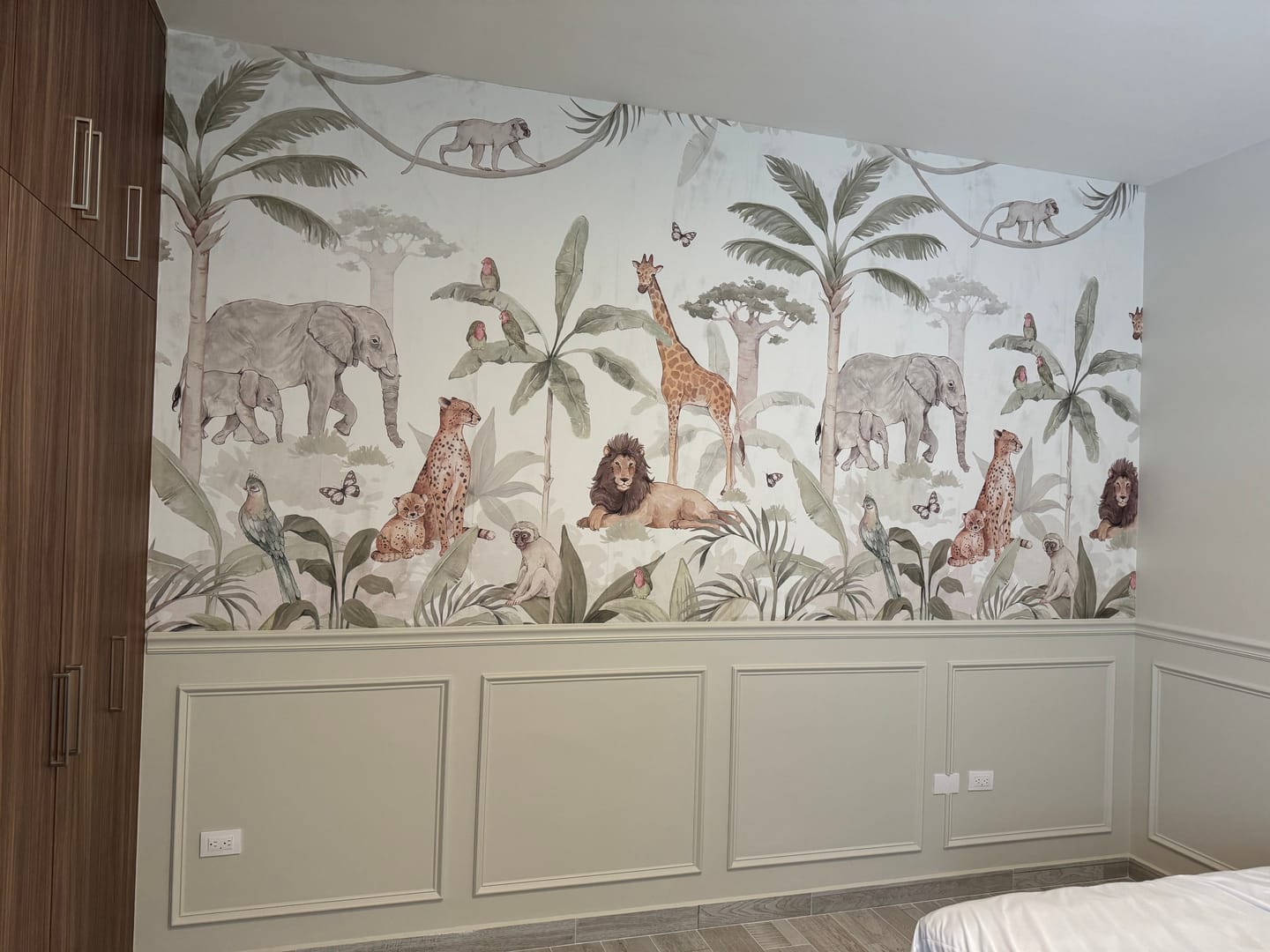 Customer photo review of African Safari Wallpaper Mural