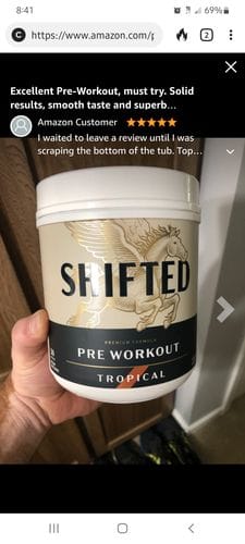 Customer photo review of Premium Formula Pre Workout