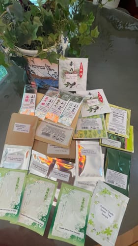 Customer photo review of Japanese Tea Sampler Mega 22 pack