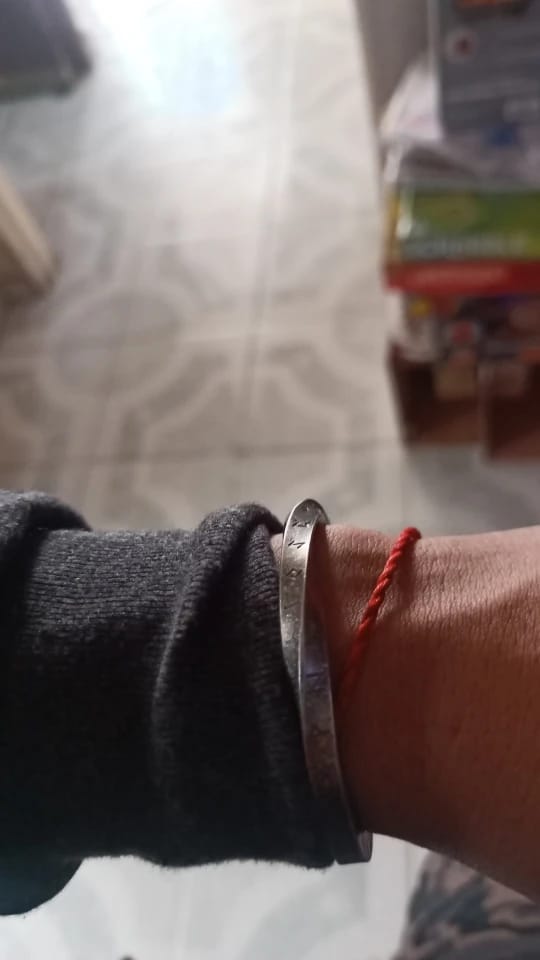 Customer photo review of Viking Runes Norse Cuff Bracelet
