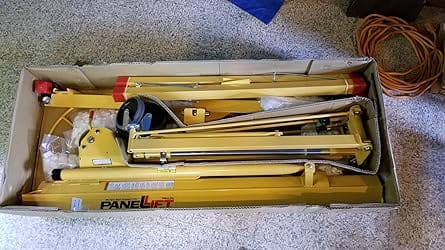 Customer photo review of Panellift Drywall Lift Model 125 11' 150 lbs