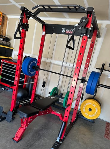 Customer photo review of MAJOR FITNESS All-In-One Home Gym Power Rack Package PLM03