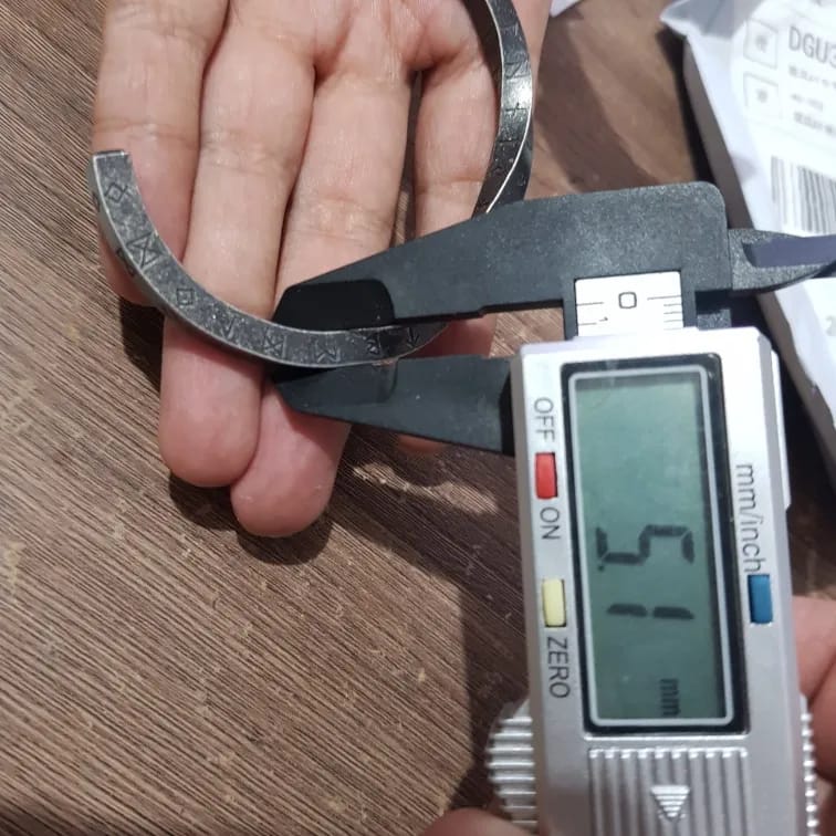 Customer photo review of Viking Runes Norse Cuff Bracelet