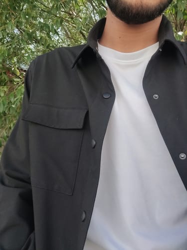 Customer photo review of Hyperflex Black Element Shacket - For Men