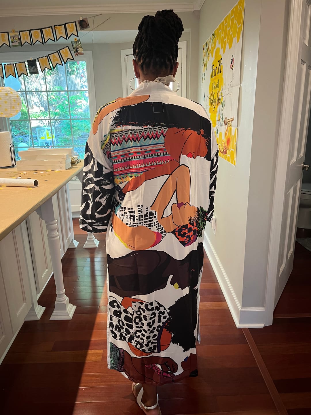 Customer photo review of Mahogany Kimono