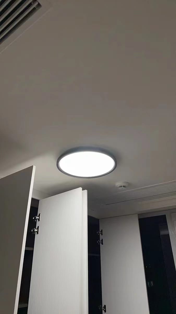 Customer photo review of WOMO Flat Round Flush Mount Ceiling Light-WM1024