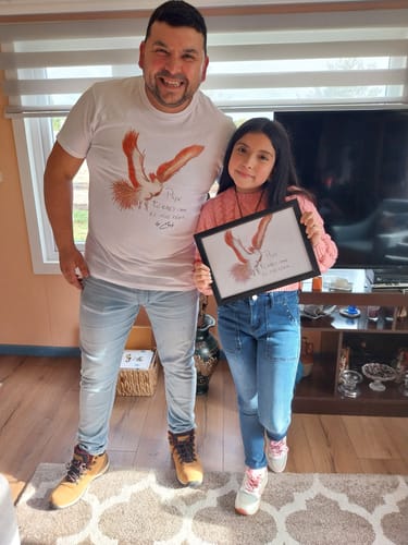 Customer photo review of Polera Personalizada Dibujo