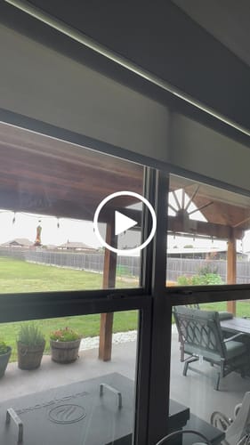 Customer video review of SmartWings Motorized Light Filtering Solar Shades 5% Openness Aventus