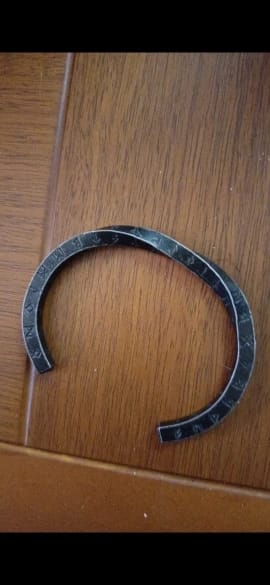 Customer photo review of Viking Runes Norse Cuff Bracelet