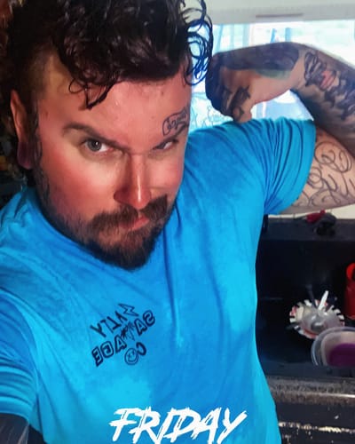 Customer photo review of Salty Savage Unisex  "RED FLAG" Tee | V2