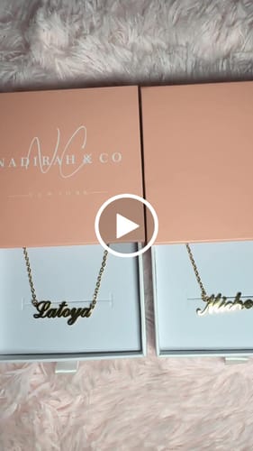 Customer video review of Personalized Name Necklace