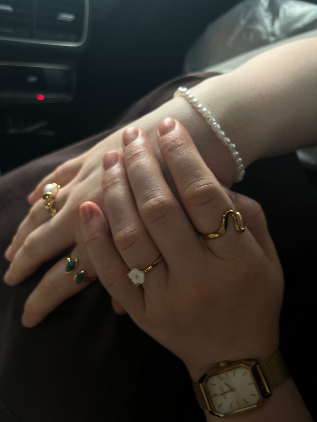 Customer photo review of Jade Green Wrap Ring