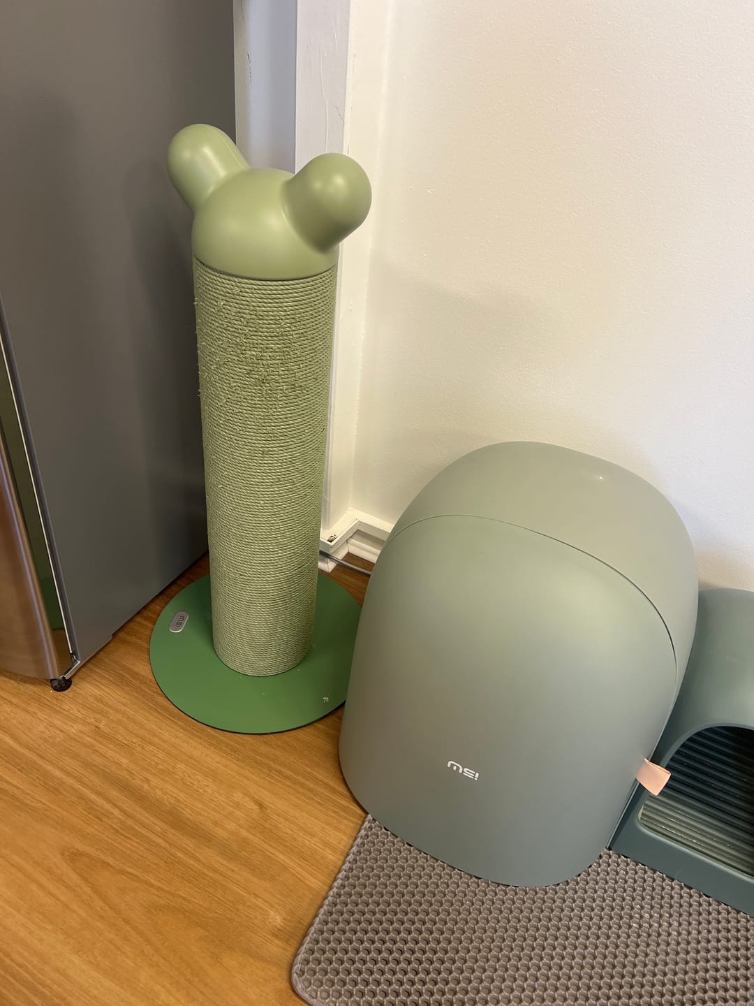 Customer photo review of Makesure Nino Cat Scratching Post | Cat Tree