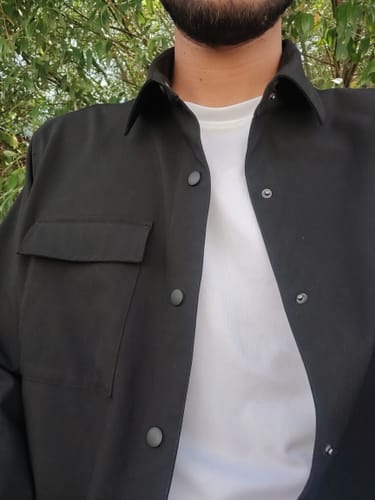 Customer photo review of Hyperflex Black Element Shacket - For Men