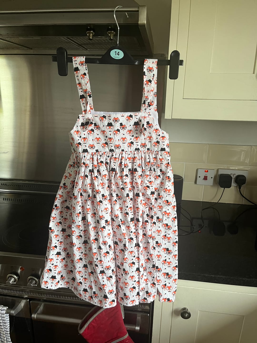 Customer photo review of Fancy Foxes Rose & Hubble Cotton Poplin Fabric