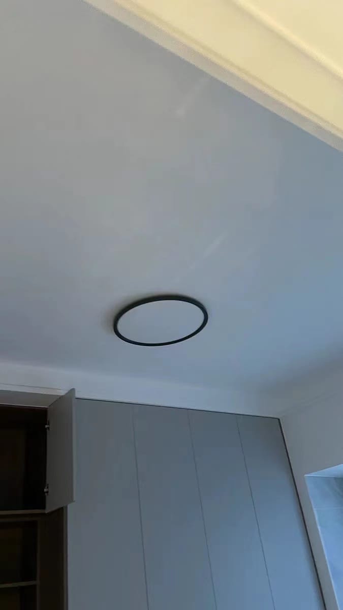 Customer photo review of WOMO Flat Round Flush Mount Ceiling Light-WM1024