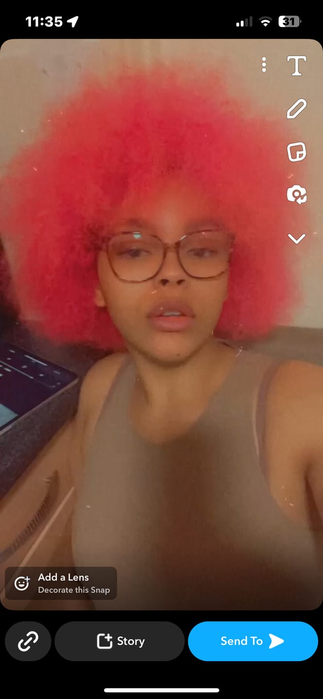 Customer photo review of 100% Natural Hair Growth / Thickening Oil