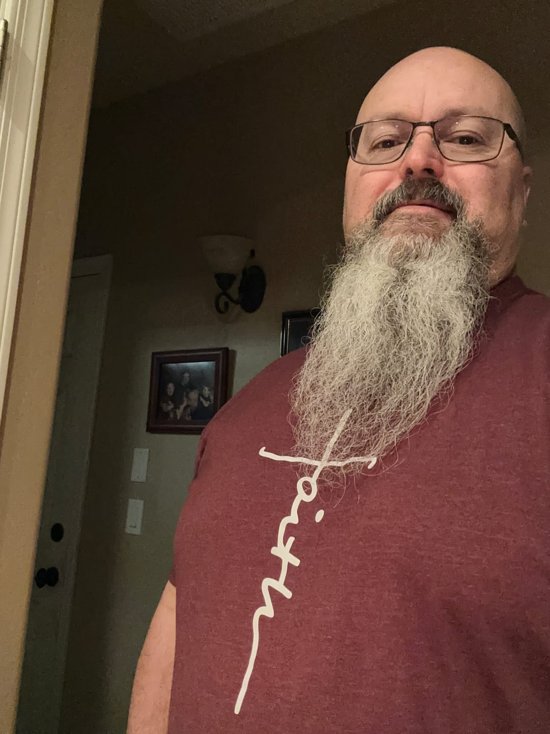Customer photo review of Faith Cross Tee