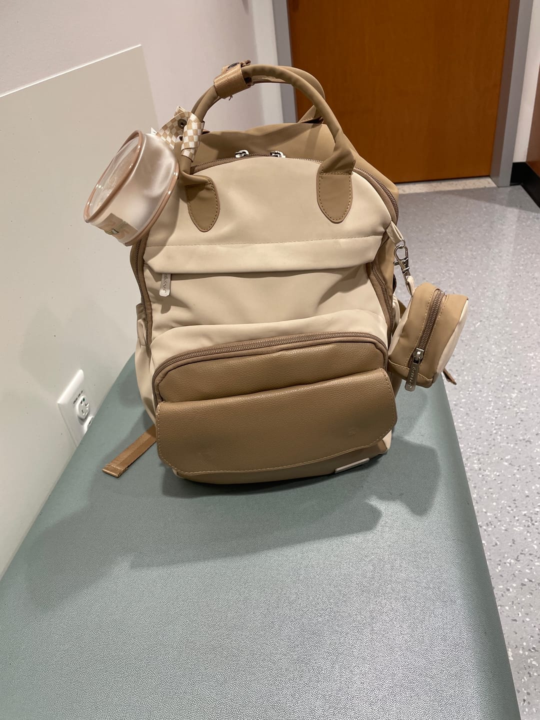 Customer photo review of Play Diaper Bag (Latte)
