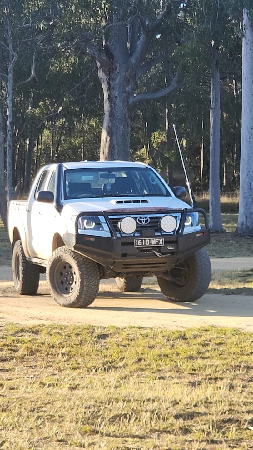 Customer photo review of Toyota Hilux N70 LED 'Angry Eye' Headlights