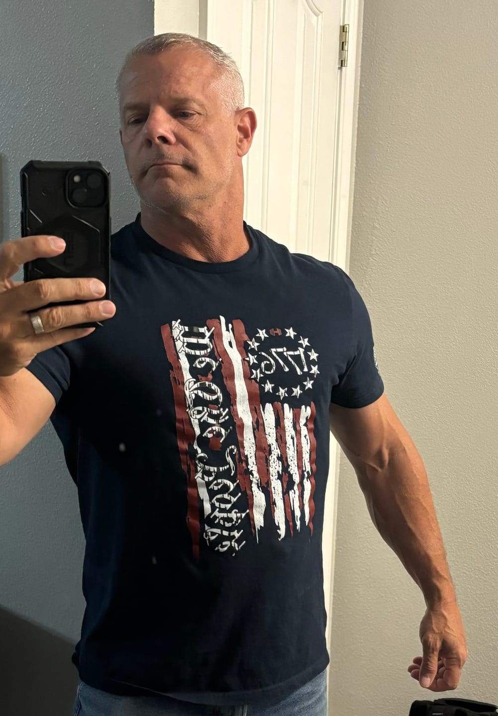 Customer photo review of We The People 1776 Flag T-Shirt