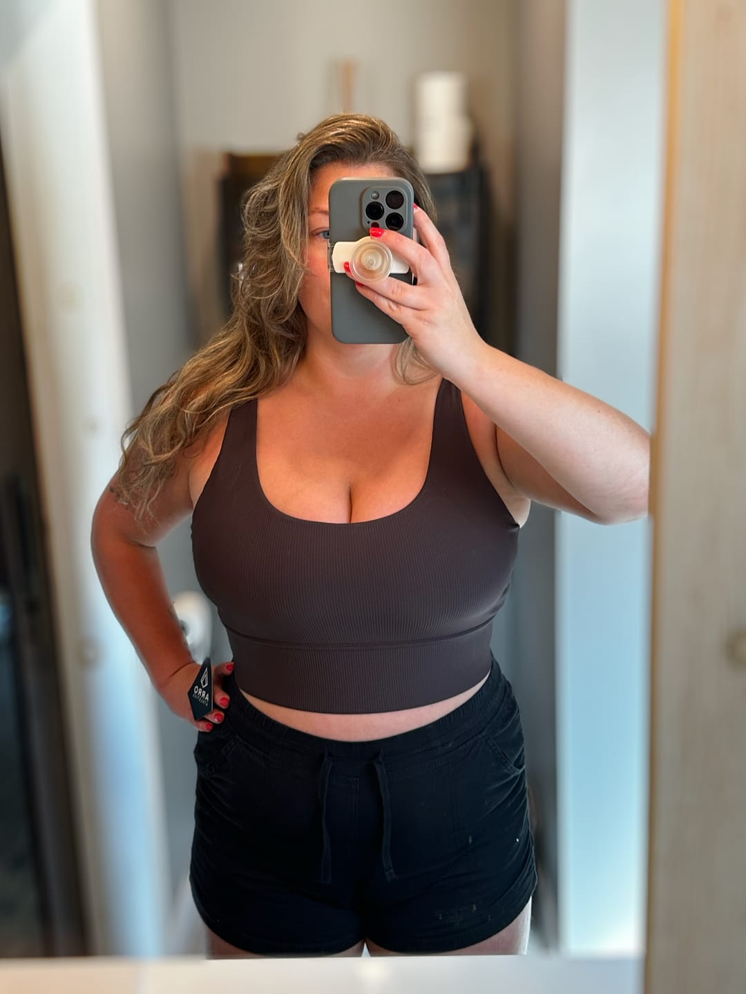 Customer photo review of Ribbed Sports Bra
