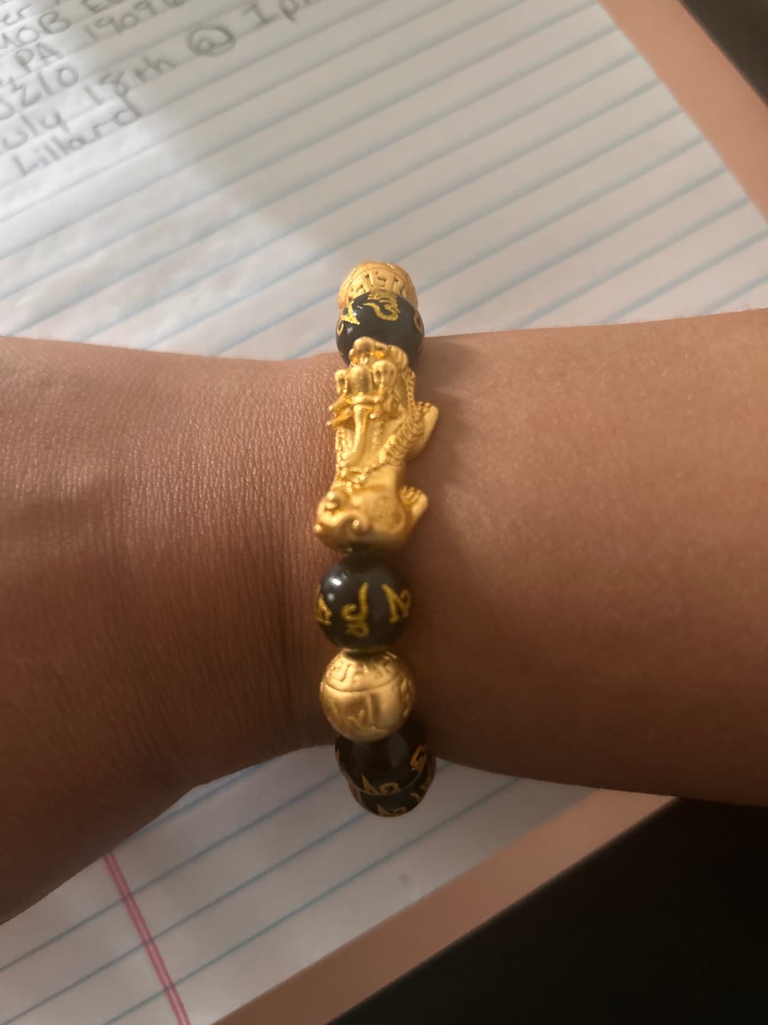 Customer photo review of The Feng Shui Wealth & Good Fortune Bracelet
