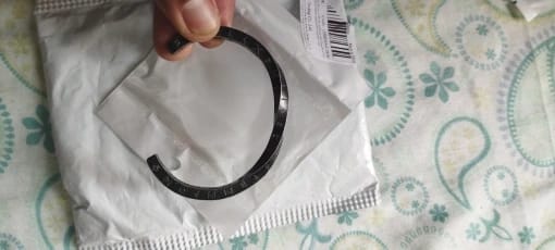 Customer photo review of Viking Runes Norse Cuff Bracelet