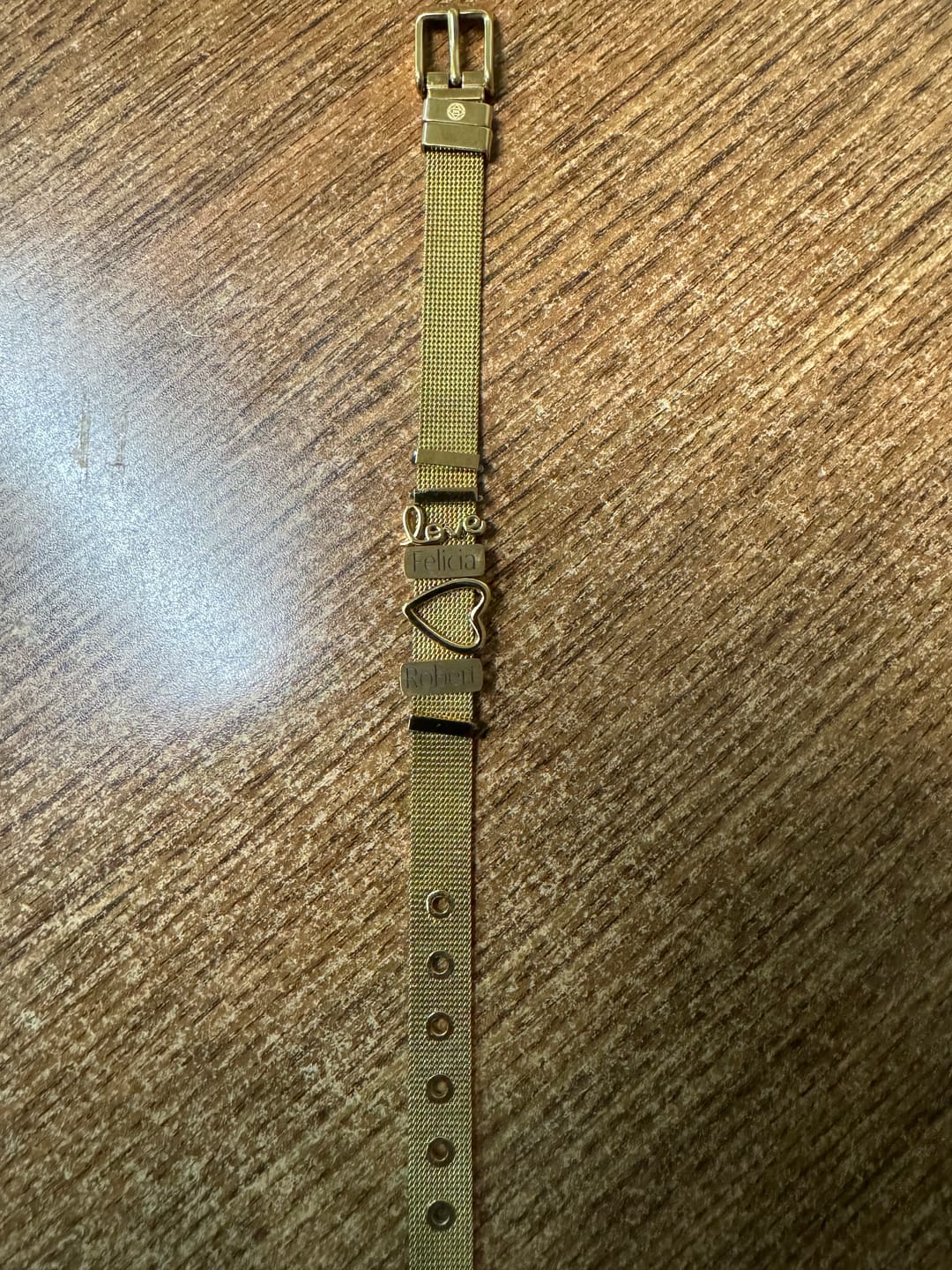 Customer photo review of Mesh bracelet gold