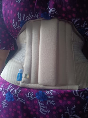 Customer photo review of Sacro Lumbar Belt 12" Back Double Strap | Supports the Lower back | Corrects Posture & Relieves Back Pain (Beige)