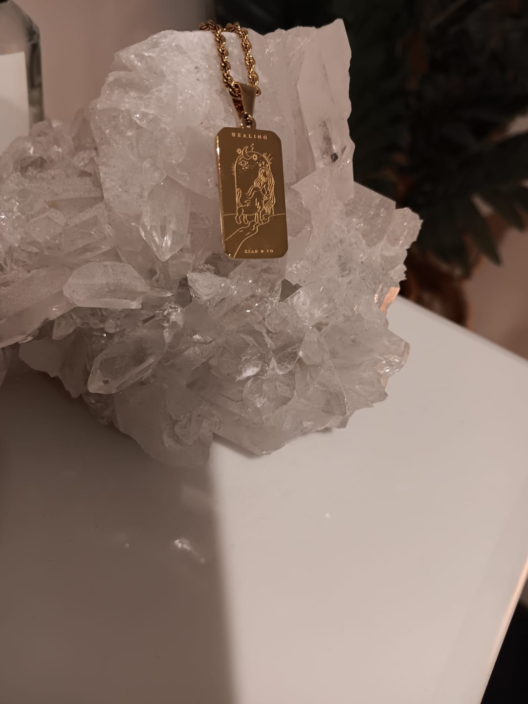 Customer photo review of HEALING Affirmation Necklace