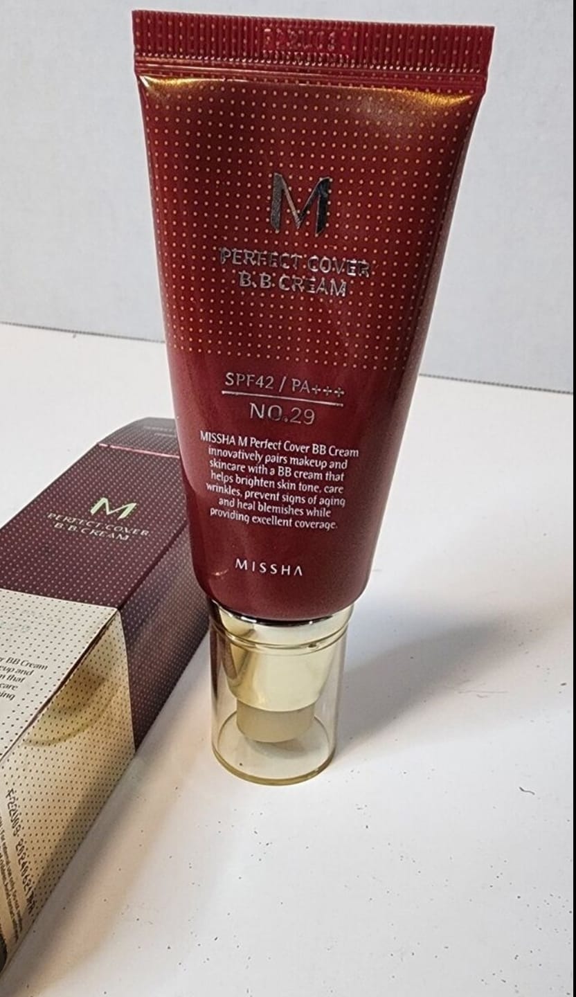 Customer photo review of MISSHA M Perfect Cover BB Cream SPF 42 PA+++(50ml)