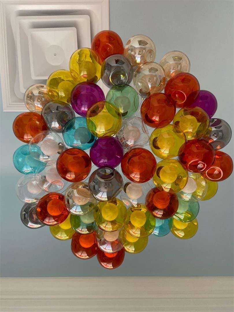 Customer photo review of Modern Bubble Cluster Globes Pendant Lighting