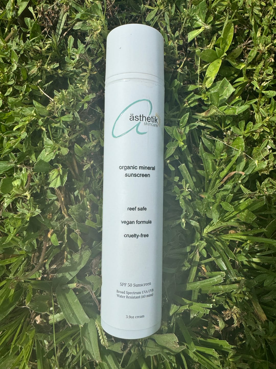 Customer photo review of organic tinted mineral sunscreen SPF 50