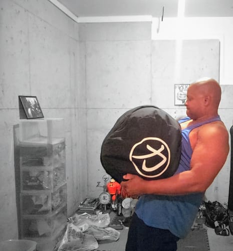 Customer photo review of Double Layer Strongman Sandbag