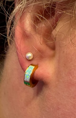 Customer photo review of Ocean Blue Opal Huggies