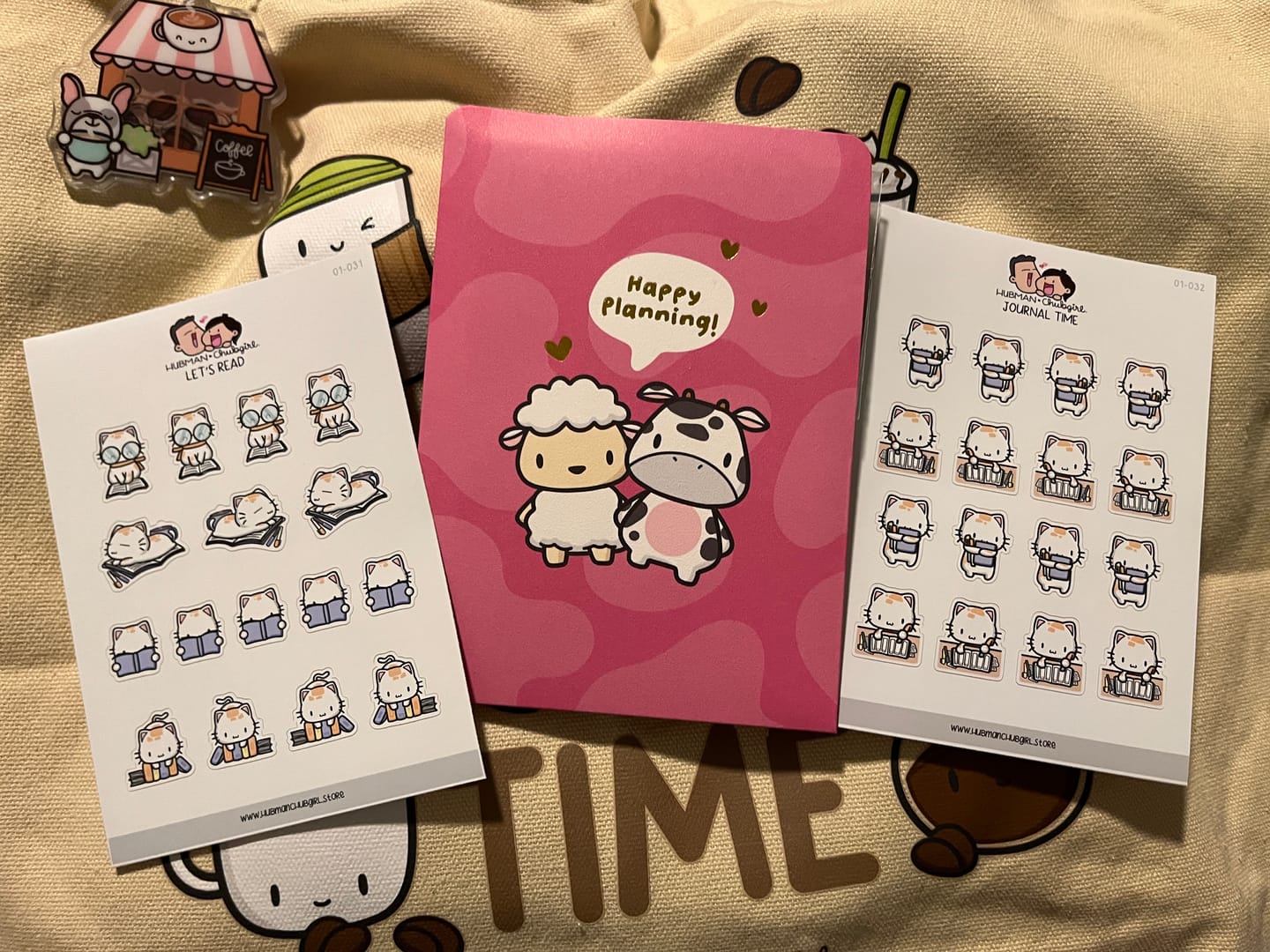 Customer photo review of Let's Read Planner Stickers