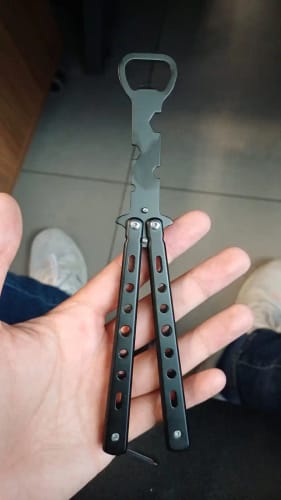 Customer photo review of DÉCAPSULEUR COUTEAU PAPILLON