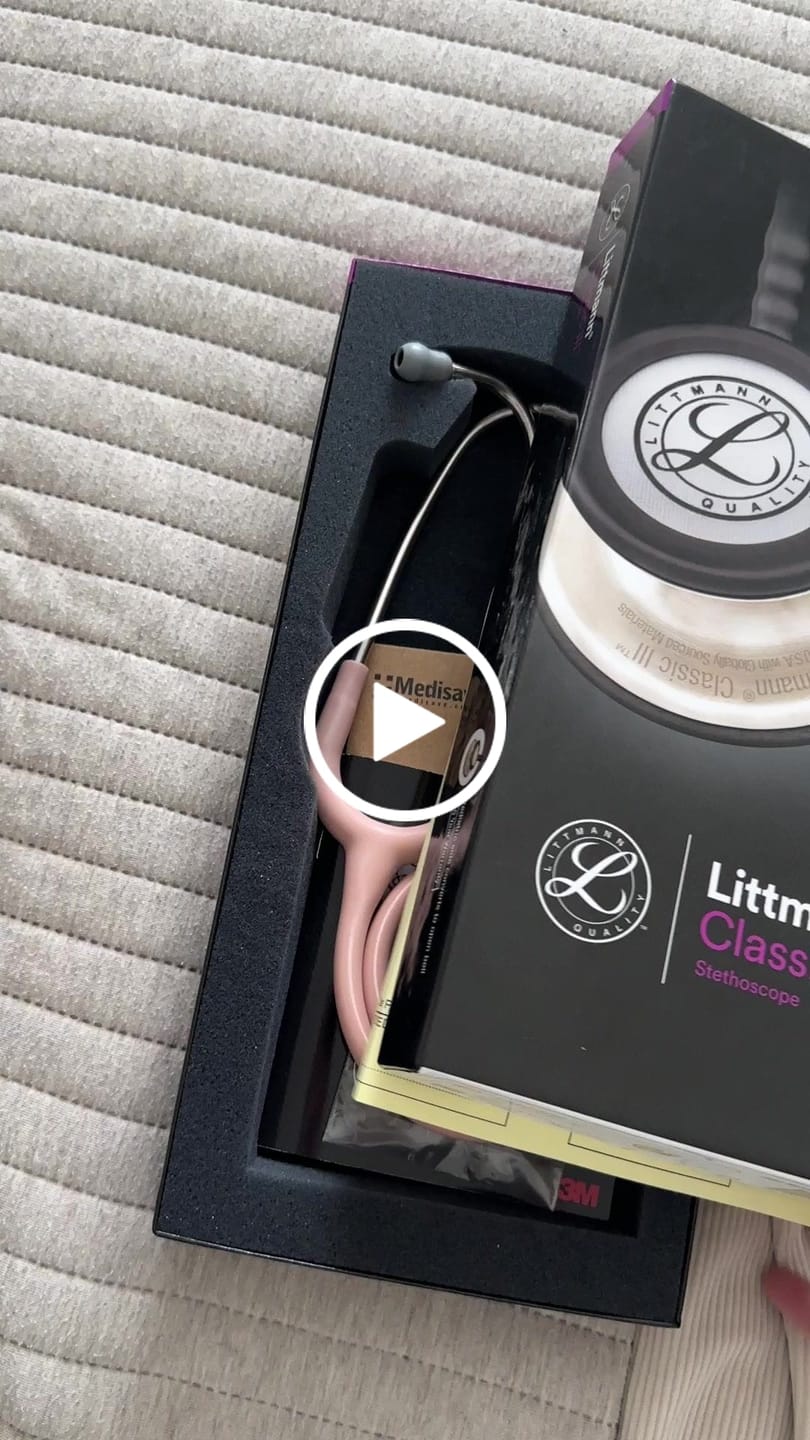 Customer video review of Littmann Classic III Monitoring Stethoscope: Satin Champagne Rose Tube 5910C