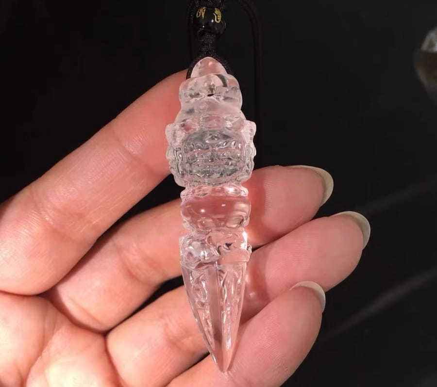 Customer photo review of Protective Energy Clear Quartz Pendants