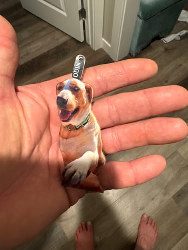 Customer photo review of Personalized Car Hanging Ornament - Gift For Dog Lover - Custom Your Photo Car Hanging