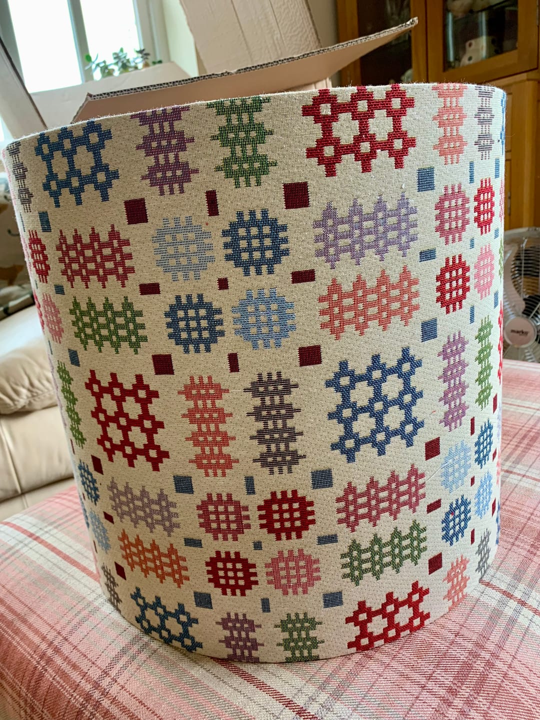 Customer photo review of Welsh Blanket Tapestry Fabric